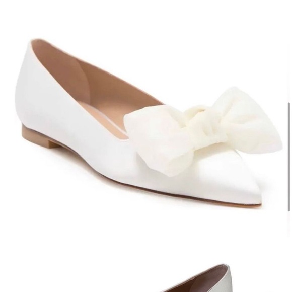 NWT Stuart Weitzman Anny Mesh Bow Flats - Picture 7 of 10